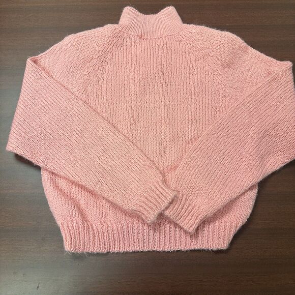 Vintage Silvercord Petites Sweater Womans Sz M Pet. Acrylic L/S 1 Button 90s Y2K - Picture 3 of 7